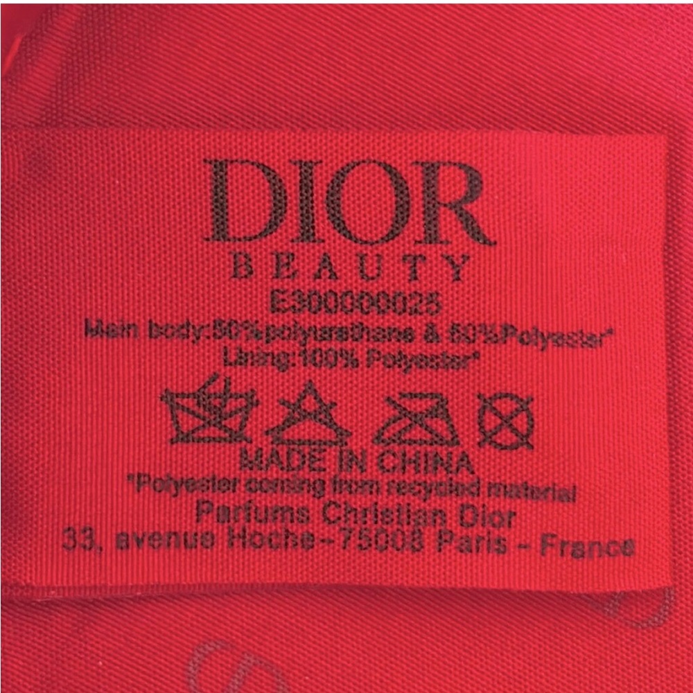Dior Red and Gold makeup bag - Picture 6 of 6
